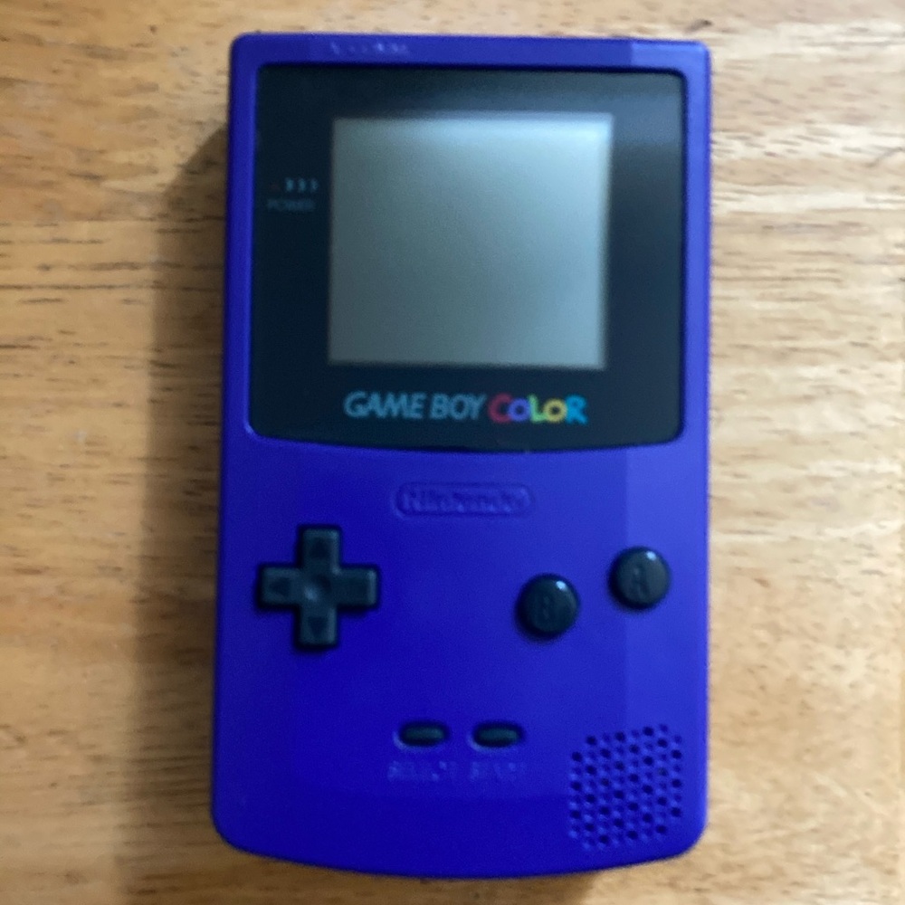 Gameboy color with Pokémon case
